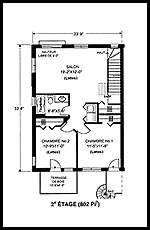 Plan de l'étage no 2